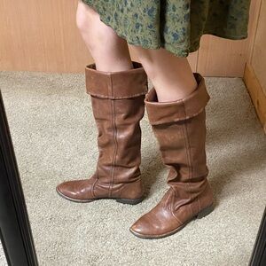 Nicole Leather Riding Boots